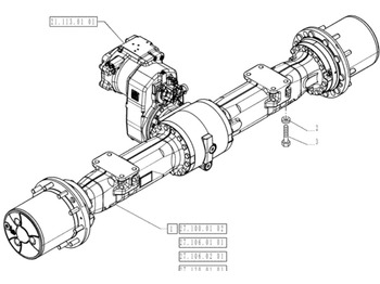 Essieu arrière CASE
