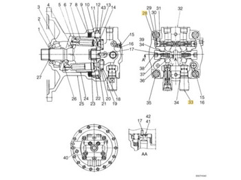 Moteur de rotation NEW HOLLAND