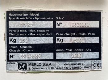 Nacelle articulée Merlo MPR 25: photos 3 Nacelle articulée Merlo MPR 25: photos 3