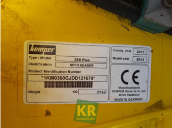 Cueilleur de maïs KEMPER