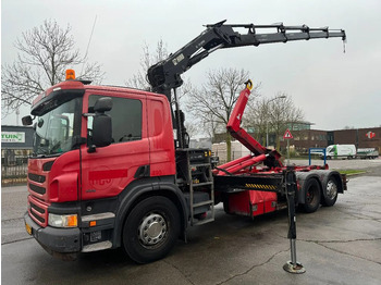 Camion ampliroll, Camion grue Scania P320 6X2 HIAB 144 CRANE + HIAB HOOK 20T + REMOTE: photos 2