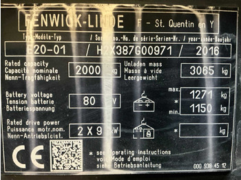 Chariot élévateur LINDE E20
