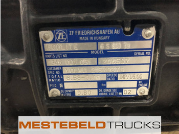 Boîte de vitesse et pièces pour Camion Volvo Versnellingsbak 6 S 800 FL: photos 5