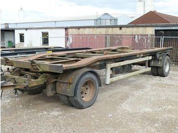 Remorque porte-conteneur/ Caisse mobile Huffermann HKA 18.70, Außenroller, Zwillingsreifen, BPW: photos 2