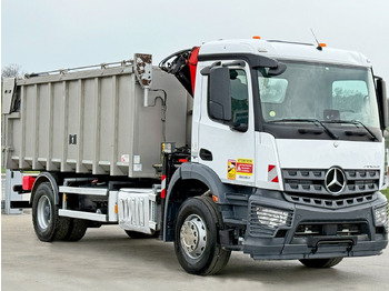Camion grue Mercedes-Benz AROCS 1830* KIPPER 5,00m * PK 7.501 SLD A + FUNK: photos 3