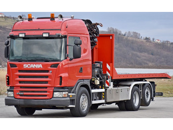 Camion grue, Camion ampliroll Scania G 400 * Abschleppwagen 6,40m* KRAN + FUNK * TOP: photos 4