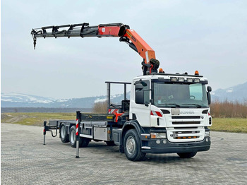 Camion grue, Camion plateau Scania P 420* PLATFORM 6,80m * PK 29002+FUNK * TOP: photos 2