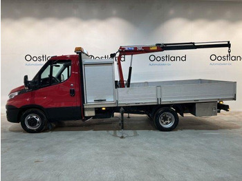 Utilitaire plateau Iveco Daily 35C16 Flatbed + Crane HMF 252 T2: photos 2