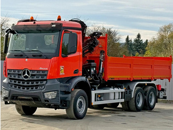 Camion benne, Camion grue Mercedes-Benz AROCS 2640: photos 4