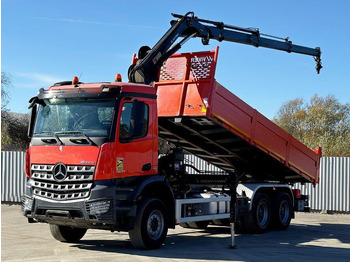 Camion benne, Camion grue Mercedes-Benz AROCS 2640: photos 2