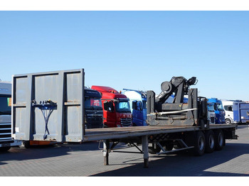 Semi-remorque plateau Samro NACZEPA PLATFORMA / + HDS HIAB R 150 F3 - WYSÓW : 8 METRÓW: photos 2 Semi-remorque plateau Samro NACZEPA PLATFORMA / + HDS HIAB R 150 F3 - WYSÓW : 8 METRÓW: photos 2