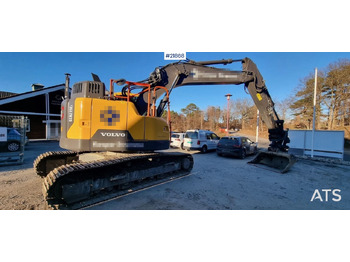 Pelle Volvo ECR235 EL gravemaskin m/ graveskuffe, pusseskuffe, rototilt og gps: photos 2