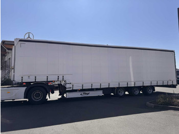 Semi-remorque surbaissé Fliegl SDS 350 Schiebeplane+Verdeck XL SAF 20.900Km: photos 4