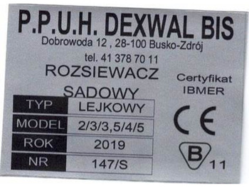Distributeur d'engrais Dexwal rozsiewacz nawozów 300 l: photos 4