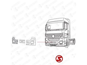 Pare-chocs pour Camion neuf Mercedes-Benz Bumper actros 2 - 3 mega rechts: photos 2 Pare-chocs pour Camion neuf Mercedes-Benz Bumper actros 2 - 3 mega rechts: photos 2