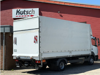 Camion à rideaux coulissants Mercedes-Benz Atego 818L Plane, Ladebordwand, Klima, AHK: photos 3