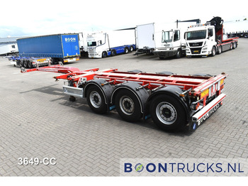 Semi-remorque porte-conteneur/ Caisse mobile D-Tec FLEXITRAILER | 2x20-30-40-45ft HC * 2x LIFT AXLE * 2x EXTENDABLE * NL TRAILER * APK 09-2026: photos 3