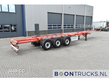 Semi-remorque porte-conteneur/ Caisse mobile D-Tec FLEXITRAILER | 2x20-30-40-45ft HC * 2x LIFT AXLE * 2x EXTENDABLE * NL TRAILER * APK 09-2026: photos 2