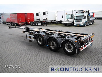 Semi-remorque porte-conteneur/ Caisse mobile D-Tec FLEXITRAILER LS | 2x20-30-40-45ft HC * 2x LIFT AXLE * BPW / DISC * 2x EXTENDABLE: photos 3