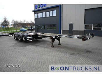 Semi-remorque porte-conteneur/ Caisse mobile D-Tec FLEXITRAILER LS | 2x20-30-40-45ft HC * 2x LIFT AXLE * BPW / DISC * 2x EXTENDABLE: photos 4
