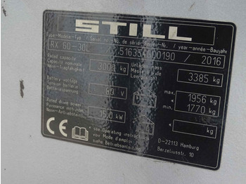 Chariot élévateur électrique Still RX60-30L: photos 5