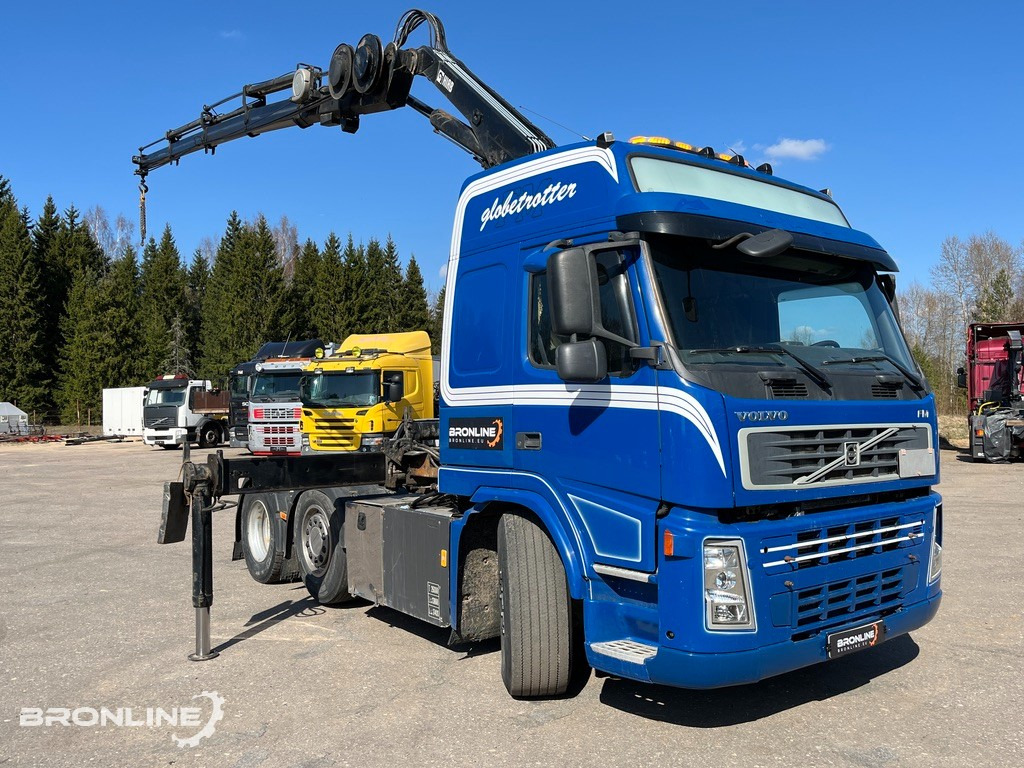2008 VOLVO FM440 6x2+HIAB Crane+Platform trailer - Tracteur routier, Semi-remorque plateau: photos 2 2008 VOLVO FM440 6x2+HIAB Crane+Platform trailer - Tracteur routier, Semi-remorque plateau: photos 2