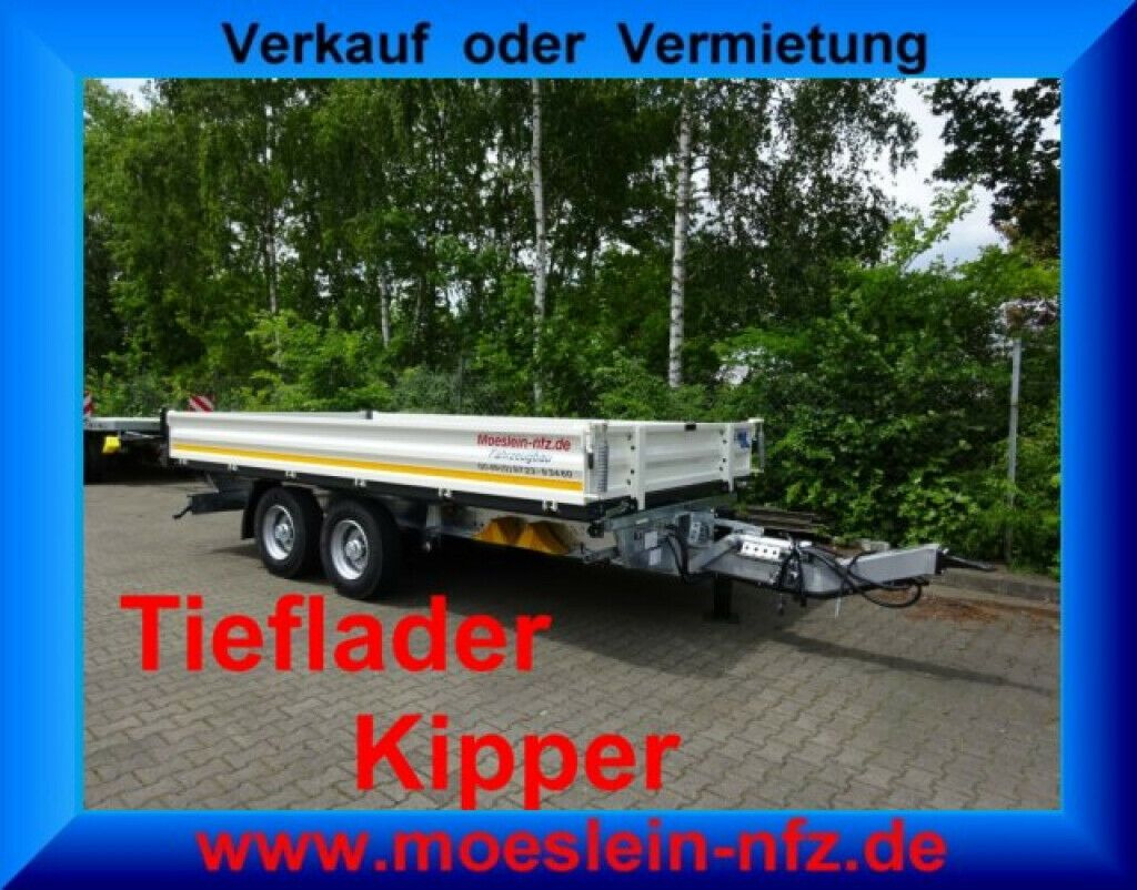 Möslein 13 t Tandem 3- Seitenkipper Tieflader-- Neufahr - Remorque benne: photos 2 Möslein 13 t Tandem 3- Seitenkipper Tieflader-- Neufahr - Remorque benne: photos 2