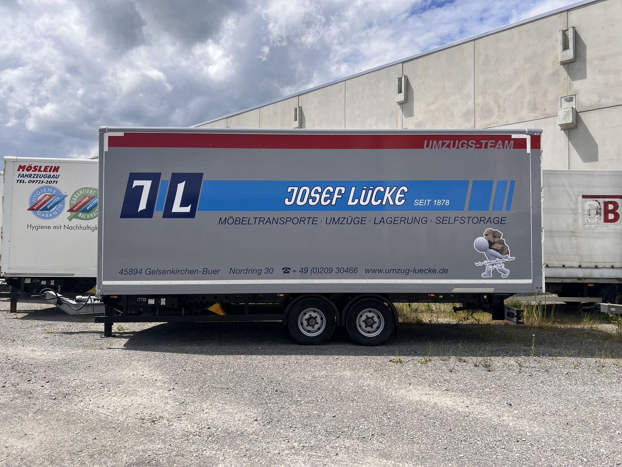 Möslein TKO 105 Schwebheim Tandem- Möbel Koffer- Anhänger - Remorque fourgon: photos 1 Möslein TKO 105 Schwebheim Tandem- Möbel Koffer- Anhänger - Remorque fourgon: photos 1