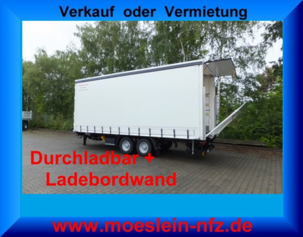 Möslein TPS 11 DL 7,30 neuer Planenanhänger, Ladebordwand + Durchladbar - Remorque rideaux coulissants: photos 1 Möslein TPS 11 DL 7,30 neuer Planenanhänger, Ladebordwand + Durchladbar - Remorque rideaux coulissants: photos 1
