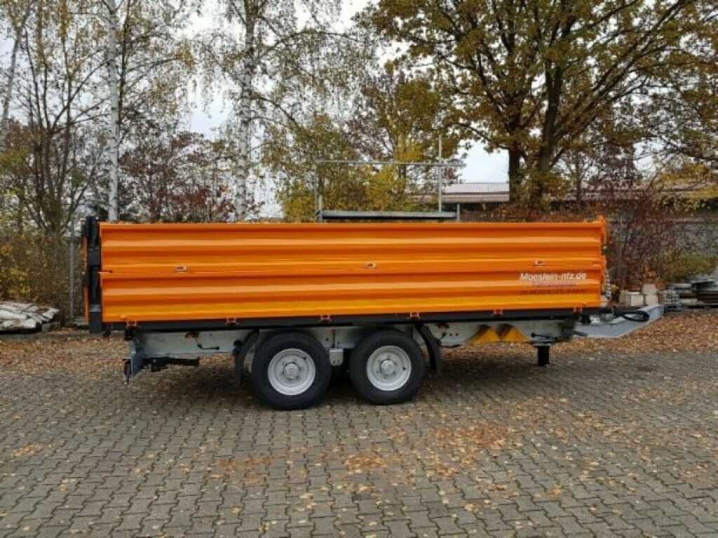 Remorque benne Möslein  neuer Tandem 3- Seitenkipper Tiefladermit Bordw: photos 6