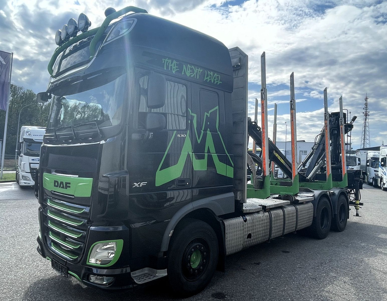 DAF FAT XF 530 SSC, Holztransport, Greifer mit Säge - Camion grumier, Camion grue: photos 2 DAF FAT XF 530 SSC, Holztransport, Greifer mit Säge - Camion grumier, Camion grue: photos 2