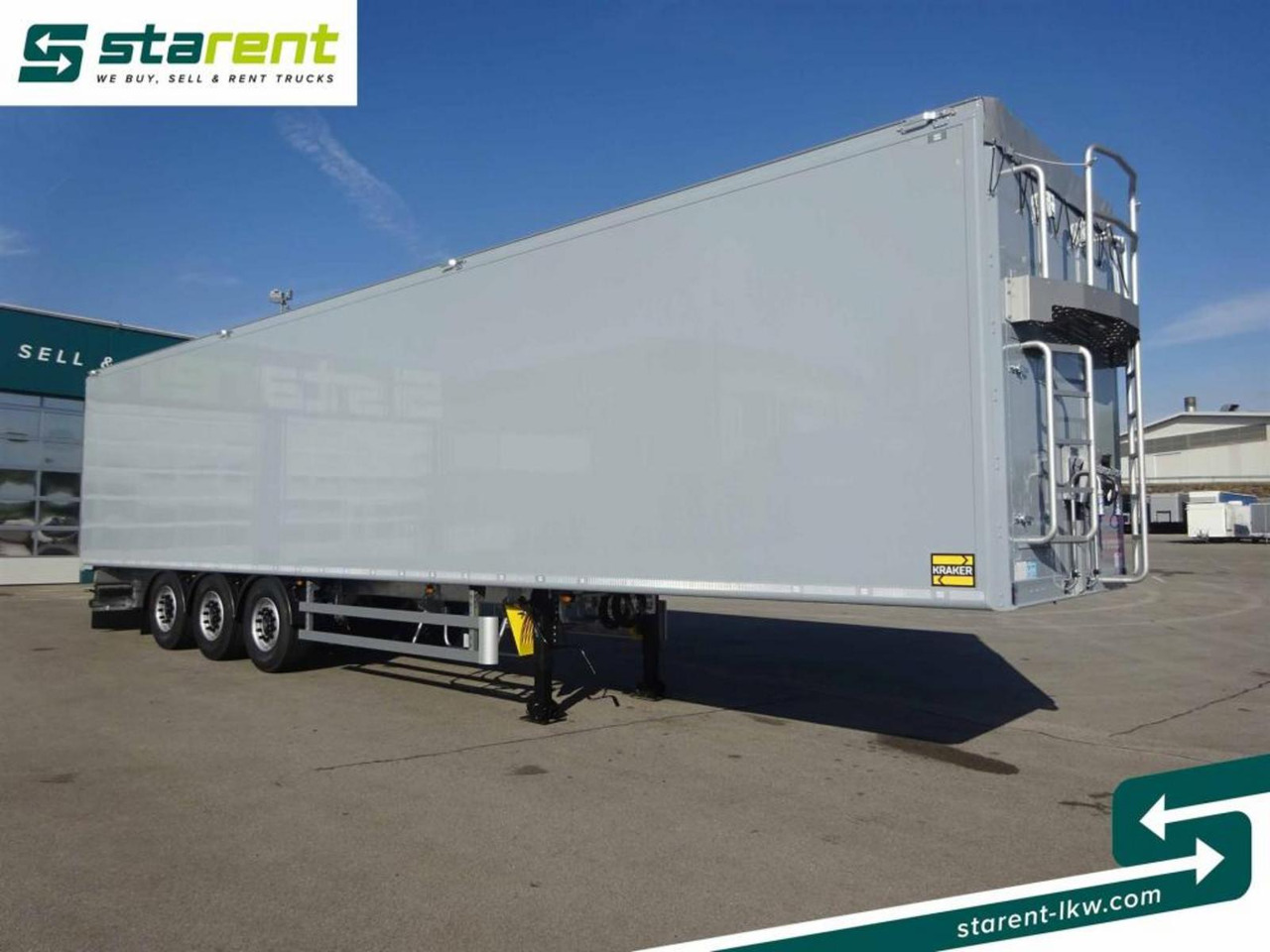 Kraker 8mm 92m³ BPW-Achsen Funk. Verzinkt Liftachse - Semi-remorque à fond mouvant: photos 3 Kraker 8mm 92m³ BPW-Achsen Funk. Verzinkt Liftachse - Semi-remorque à fond mouvant: photos 3