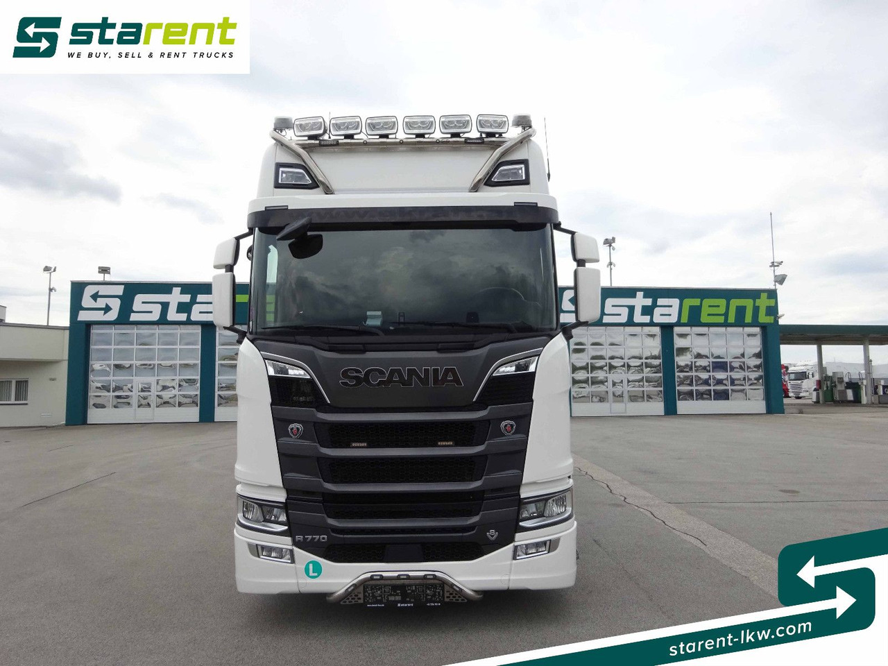 Scania R770 V8 Fahrzeugtransporter + Ziegler Anhänger - Camion plateau: photos 2 Scania R770 V8 Fahrzeugtransporter + Ziegler Anhänger - Camion plateau: photos 2