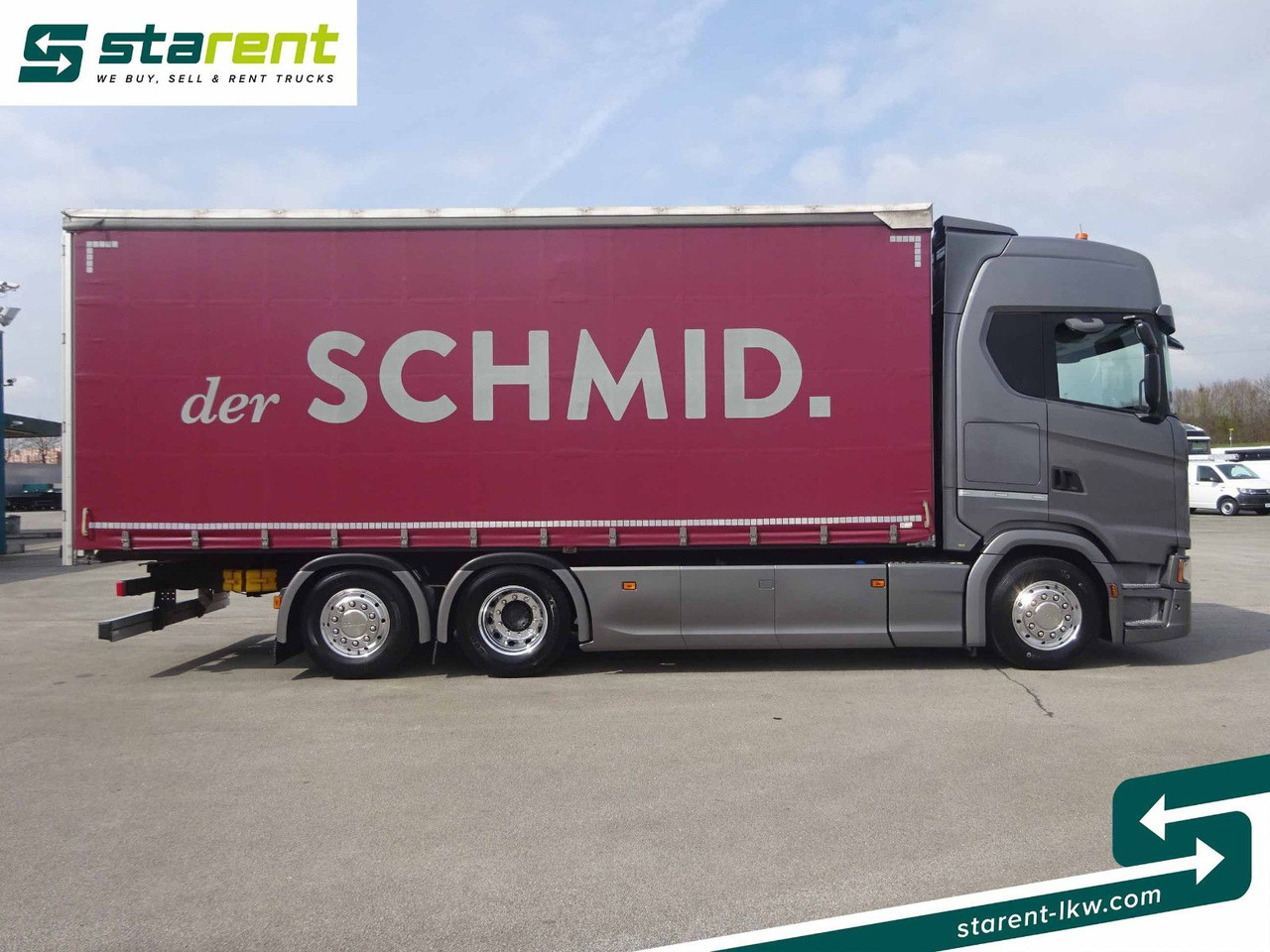 Scania S500 Planen Aufbau Schwarzmüller 6x2, Standklima - Camion à rideaux coulissants: photos 4 Scania S500 Planen Aufbau Schwarzmüller 6x2, Standklima - Camion à rideaux coulissants: photos 4
