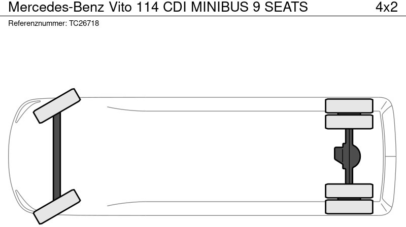 Minibus, Transport de personnes Mercedes-Benz Vito 114 CDI MINIBUS 9 SEATS: photos 7