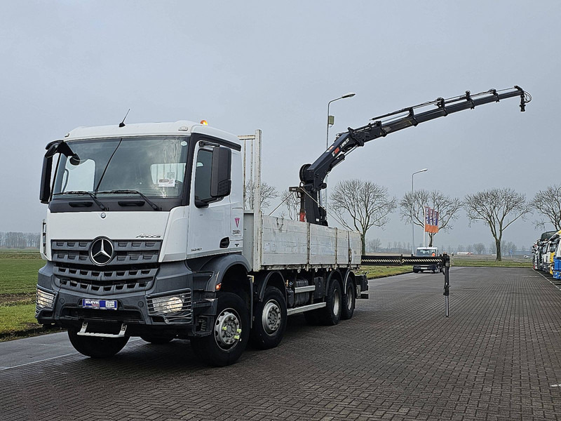 Mercedes-Benz AROCS 3240 HIAB 232ES5 - Camion plateau, Camion grue: photos 2 Mercedes-Benz AROCS 3240 HIAB 232ES5 - Camion plateau, Camion grue: photos 2