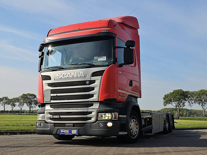Scania R450 HL 6X2*4 RET. CROWN - Camion porte-conteneur/ Caisse mobile: photos 1 Scania R450 HL 6X2*4 RET. CROWN - Camion porte-conteneur/ Caisse mobile: photos 1