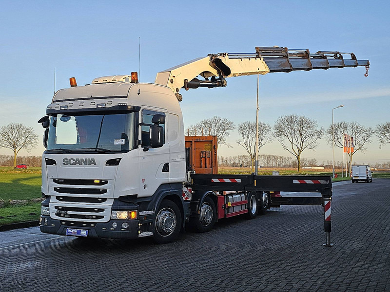 Scania R490 8x2*6 HMF6020 K6 - Camion plateau, Camion grue: photos 2 Scania R490 8x2*6 HMF6020 K6 - Camion plateau, Camion grue: photos 2