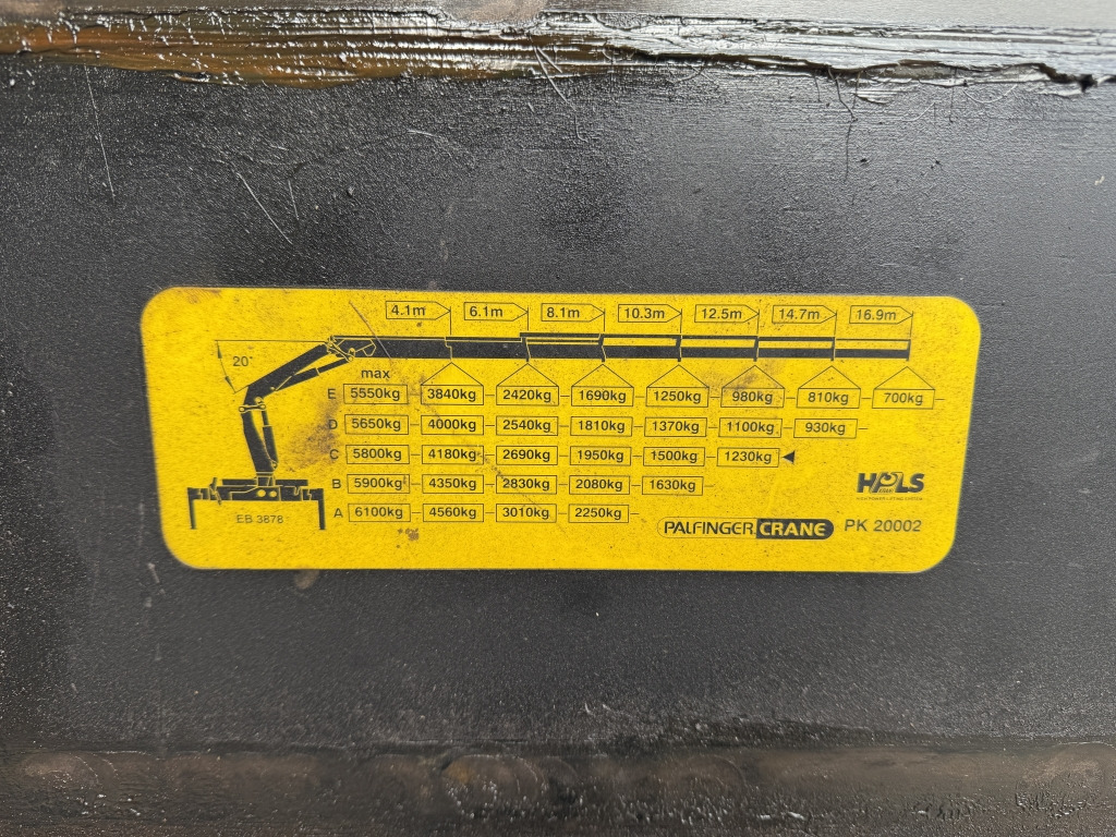 Camion à rideaux coulissants, Camion grue MAN TGA 26.440 6x2 LL Retarder Kran Palfinger 20002: photos 7
