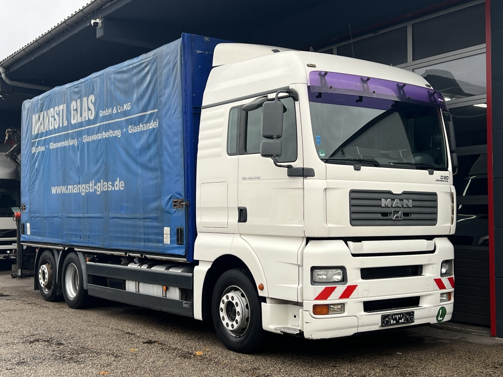 Camion à rideaux coulissants, Camion grue MAN TGA 26.440 6x2 LL Retarder Kran Palfinger 20002: photos 8