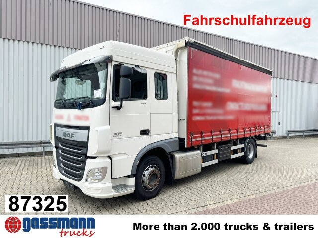 DAF XF 410 FA 4x2, Fahrschule, 2x AHK, 6 Sitze - Camion plateau: photos 1 DAF XF 410 FA 4x2, Fahrschule, 2x AHK, 6 Sitze - Camion plateau: photos 1
