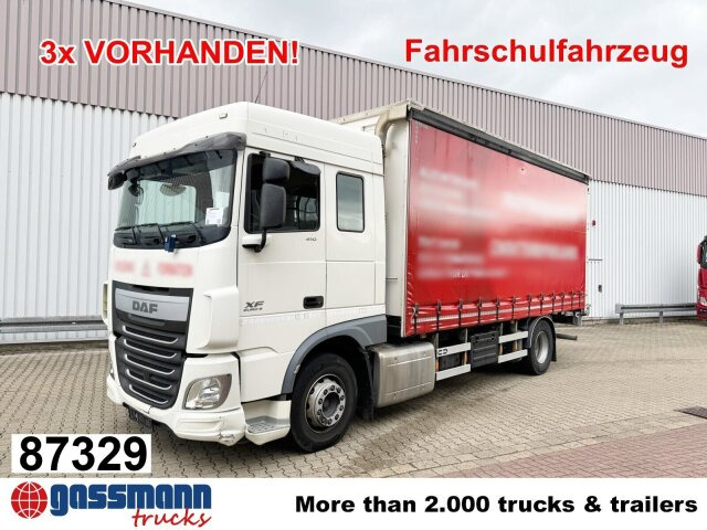 DAF XF 410 FA 4x2, Fahrschule, 2x AHK, 6 Sitze - Camion plateau: photos 1 DAF XF 410 FA 4x2, Fahrschule, 2x AHK, 6 Sitze - Camion plateau: photos 1