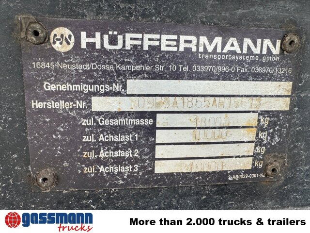 Hüffermann HSA 18.65 Schlittenabroller - Remorque ampliroll/ Multibenne: photos 5 Hüffermann HSA 18.65 Schlittenabroller - Remorque ampliroll/ Multibenne: photos 5