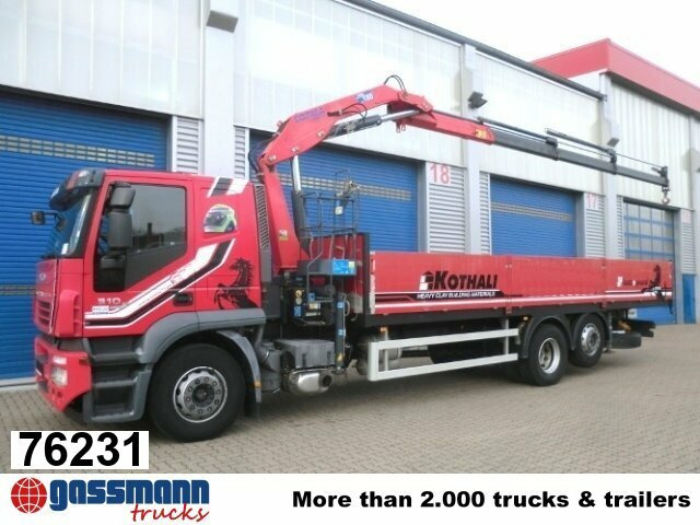 Iveco AT260S31Y/P 6x2 mit Kran Copma 150.3 - Camion plateau, Camion grue: photos 1 Iveco AT260S31Y/P 6x2 mit Kran Copma 150.3 - Camion plateau, Camion grue: photos 1