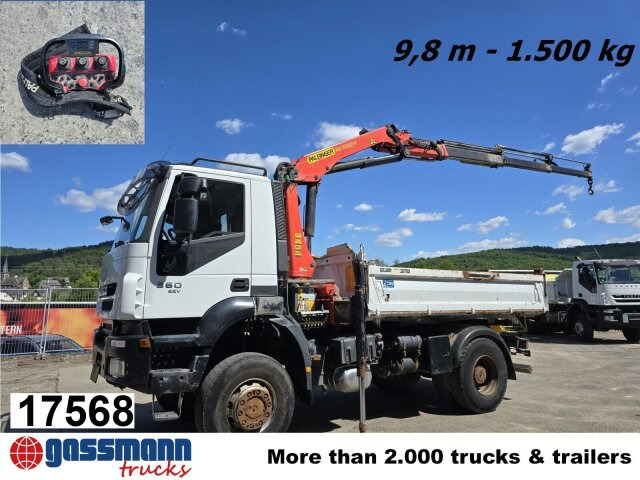 Iveco Trakker AD190T36W/T 4x4 mit Kran Palfinger PK - Camion benne, Camion grue: photos 1 Iveco Trakker AD190T36W/T 4x4 mit Kran Palfinger PK - Camion benne, Camion grue: photos 1
