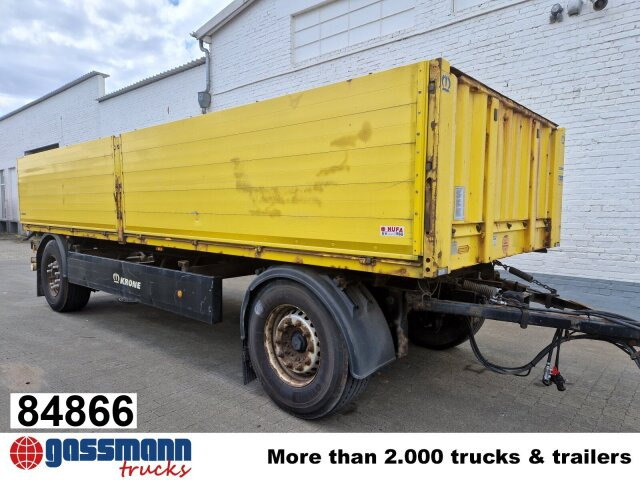 Krone AZP 18 Baustoffanhänger, 5x VORHANDEN! - Remorque plateau: photos 1 Krone AZP 18 Baustoffanhänger, 5x VORHANDEN! - Remorque plateau: photos 1
