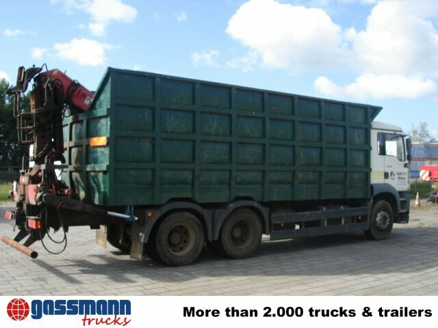 Camion benne MAN TGA 26.413 BB 6x4 mit Heckkran Jonsered 1020: photos 7