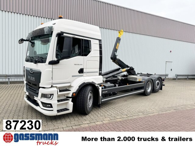 MAN TGS 26.470 6x2-4 LL CH, Retarder, Navi, - Camion ampliroll: photos 1 MAN TGS 26.470 6x2-4 LL CH, Retarder, Navi, - Camion ampliroll: photos 1
