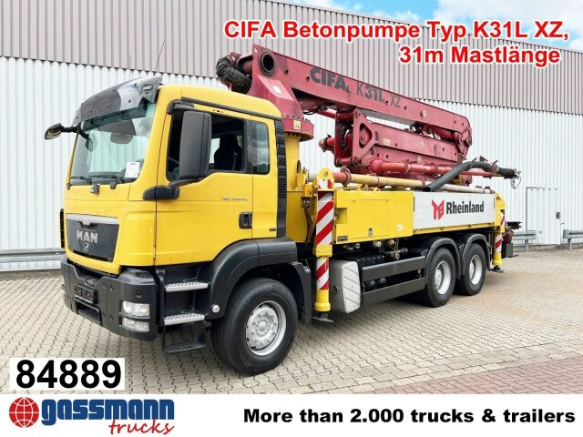 MAN TGS 33.440 6X4 BB, Betonpumpe CIFA K31L XZ, 31m - Camion pompe: photos 1 MAN TGS 33.440 6X4 BB, Betonpumpe CIFA K31L XZ, 31m - Camion pompe: photos 1