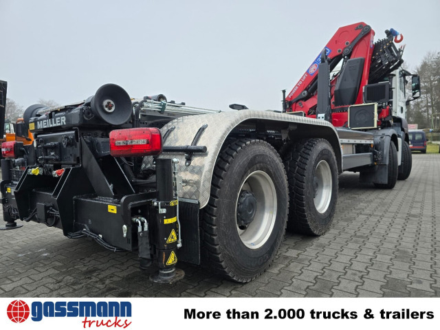 MAN TGS 35.480 8X4 BL, Intarder, Kran HMF 3220-K6, - Camion ampliroll, Camion grue: photos 2 MAN TGS 35.480 8X4 BL, Intarder, Kran HMF 3220-K6, - Camion ampliroll, Camion grue: photos 2